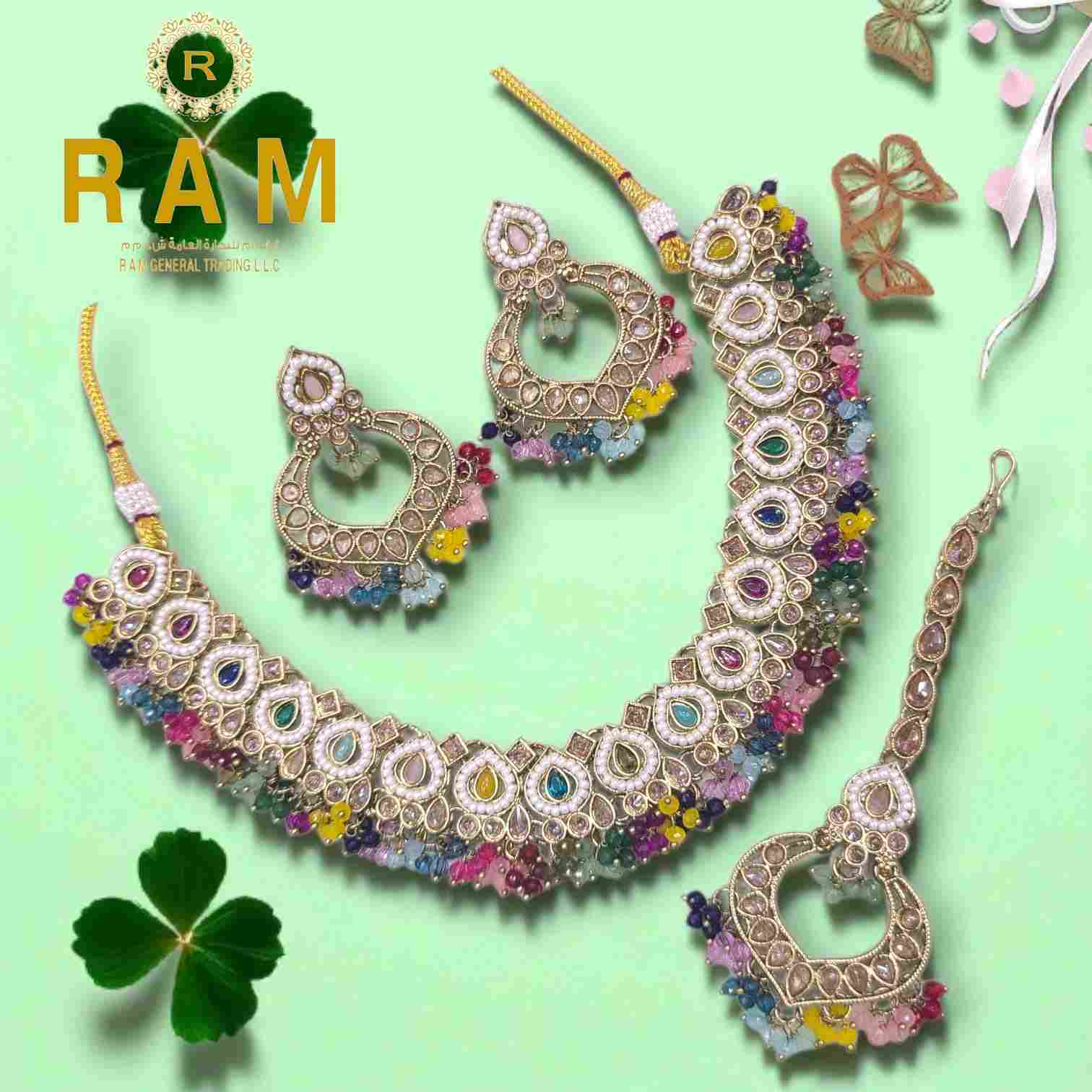 POLKI NECKLESS WITH EARINGS