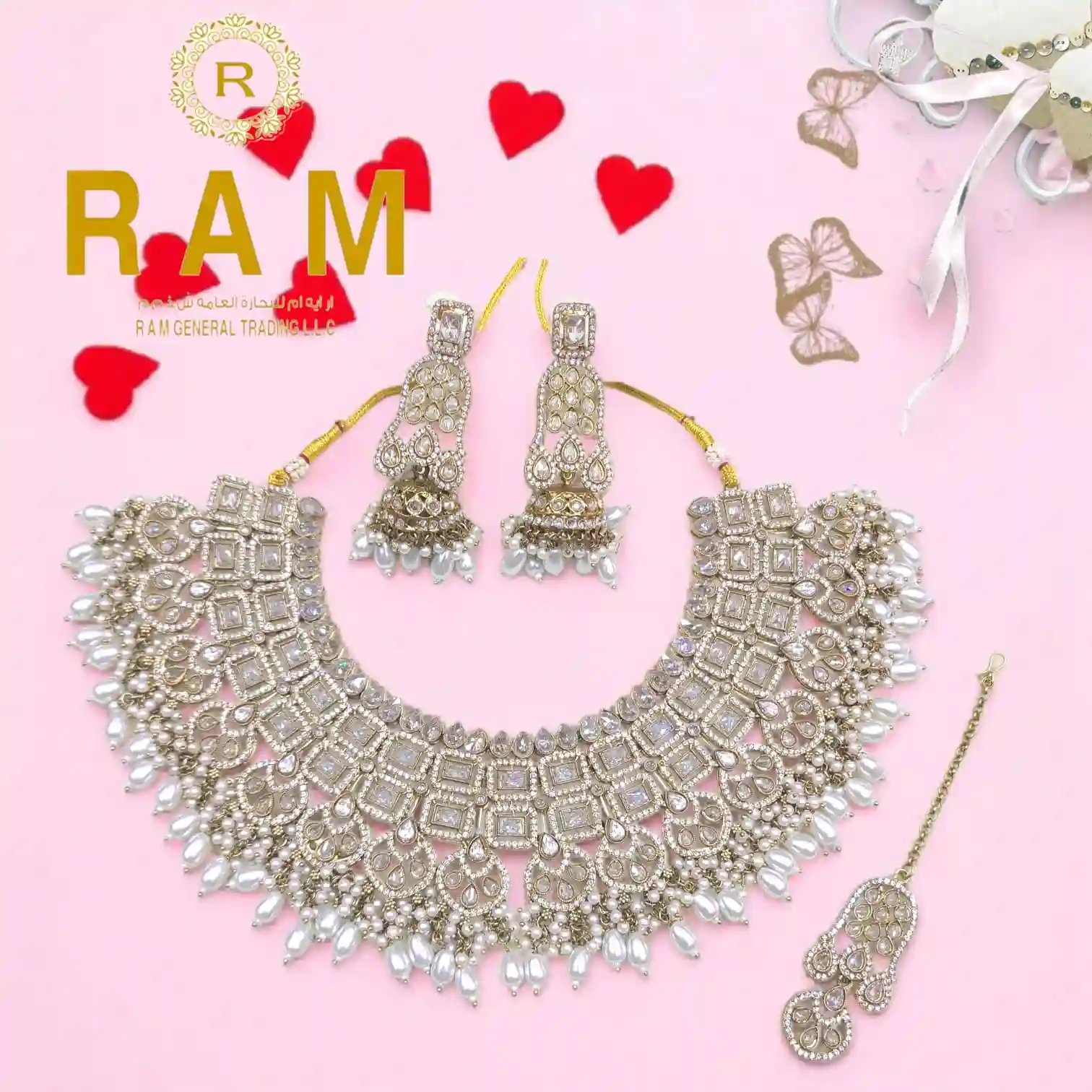 POLKI NECKLESS WITH EARINGS