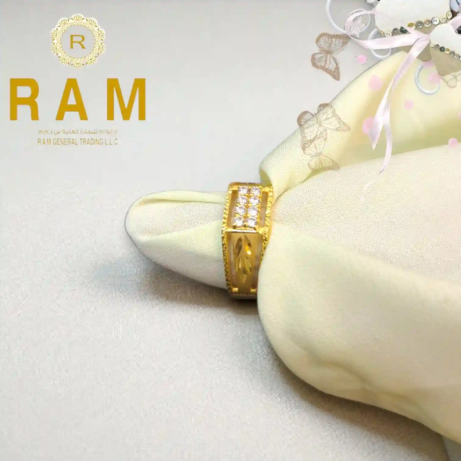 MENS GOLD PLATED RING